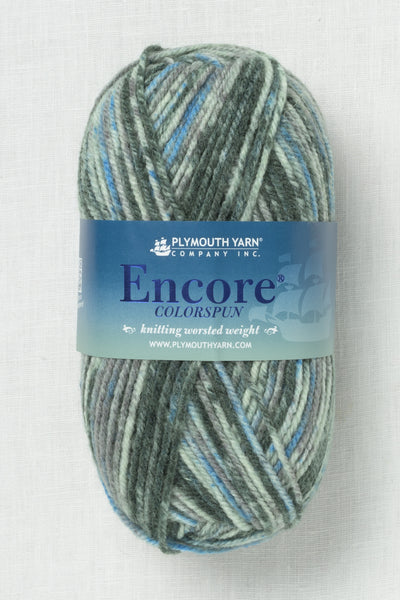 Plymouth Encore Worsted Colorspun 8002 Blues