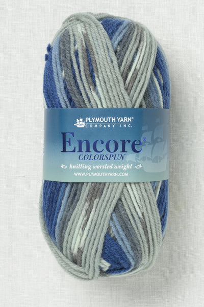 Plymouth Encore Worsted Colorspun 8121 Blue Jeans