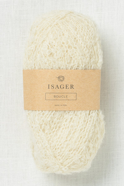Isager Boucle E0 Natural Undyed
