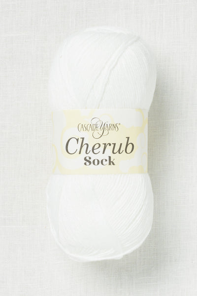 cascade cherub sock 01 white