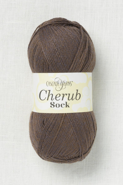 cascade cherub sock 126 fig heather