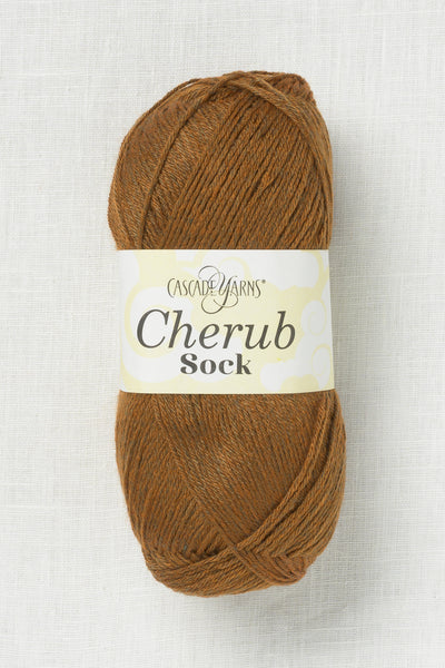 cascade cherub sock 127 chestnut heather