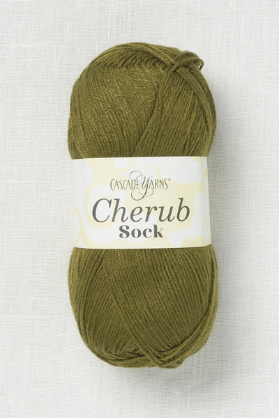 cascade cherub sock 60 fir green