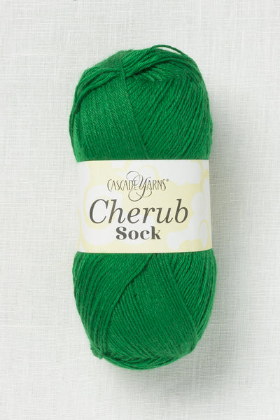 cascade cherub sock 85 verdant green