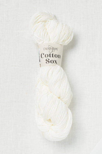 cascade cotton sox 08 white