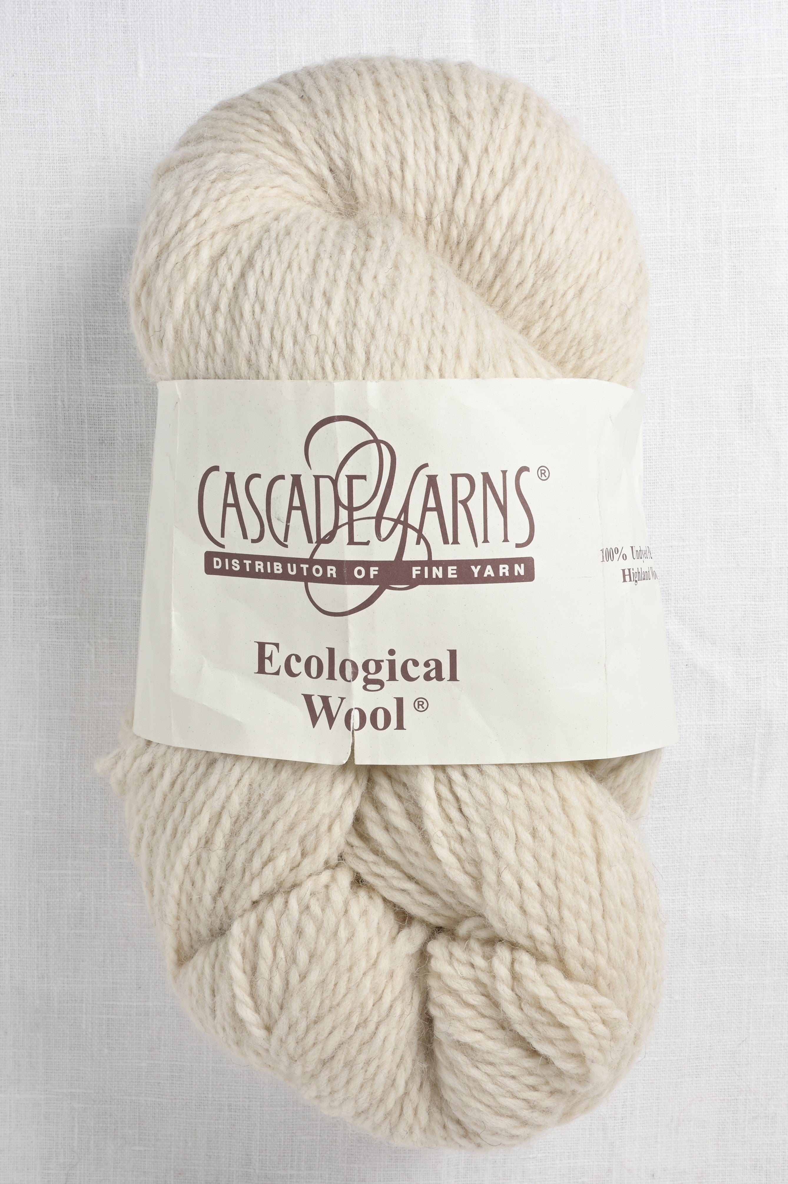 Cascade Eco Wool Yarn - 9004 - Ecru Beige Twist at Jimmy Beans Wool