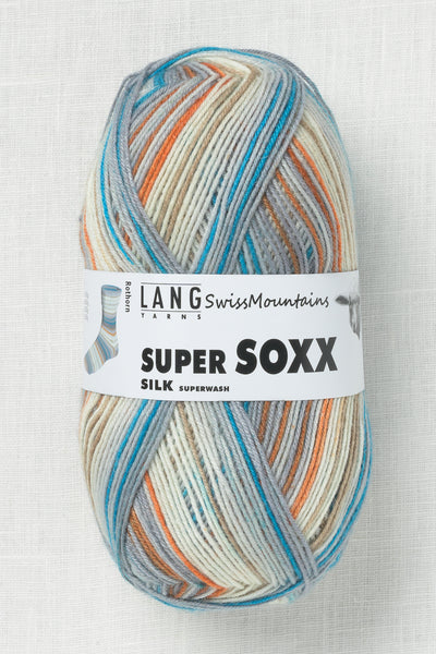 Lang Yarns Super Soxx Silk 411 Rothorn