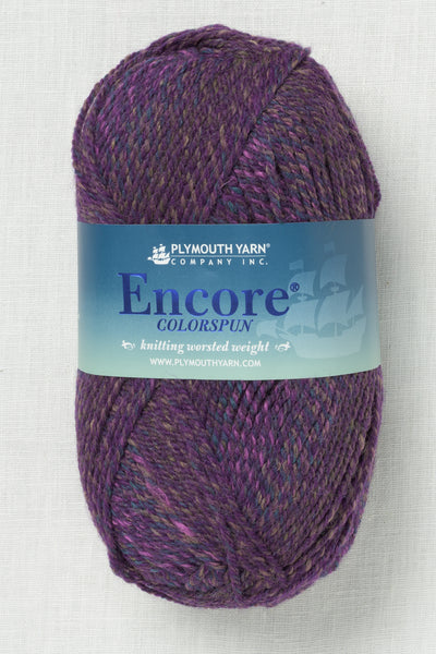 Plymouth Encore Worsted Colorspun 7767 Berry Grape