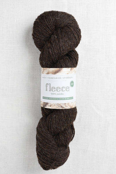 WYS Fleece 100% Jacobs Aran 007 Brown/Black (Undyed)