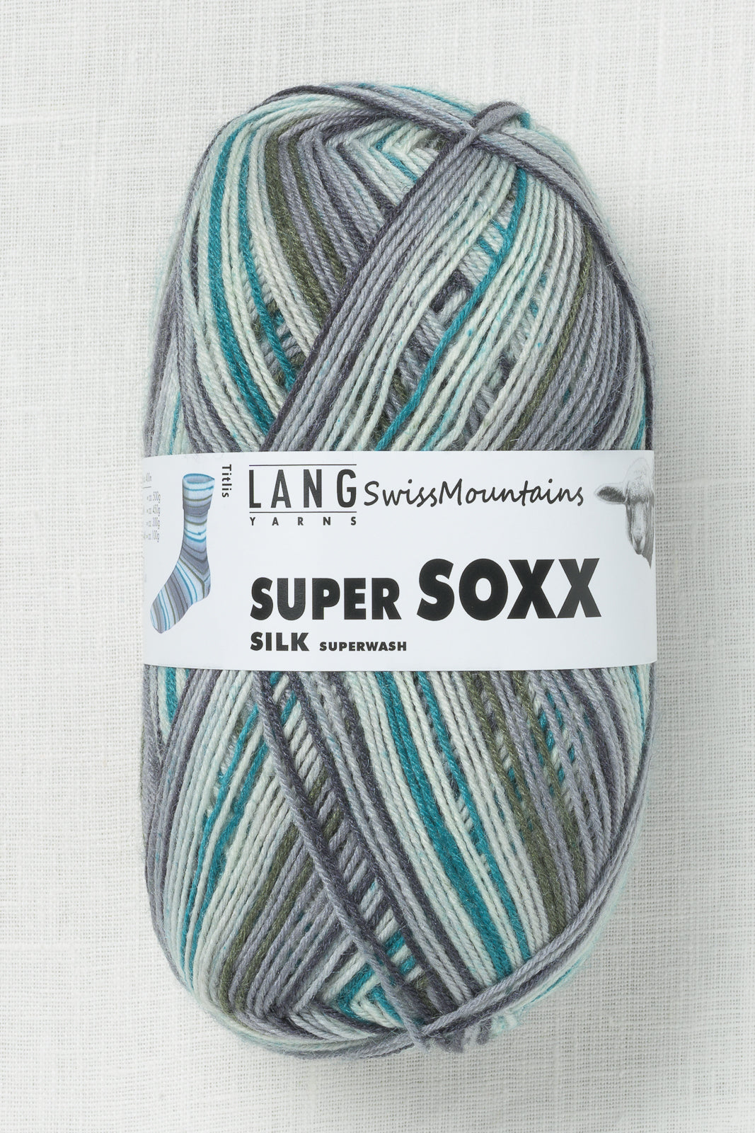Lang Yarns Super Soxx Silk 412 Titlis – Wool and Company