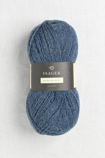 isager highland wool denim blue