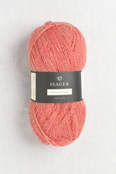 isager highland wool rhubarb