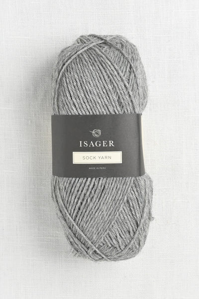 isager sock yarn 41 grey heather 50g