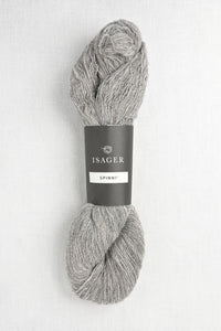 isager spinni 3s medium grey heather 100g