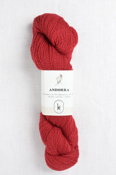 kelbourne woolens andorra 613 holly red