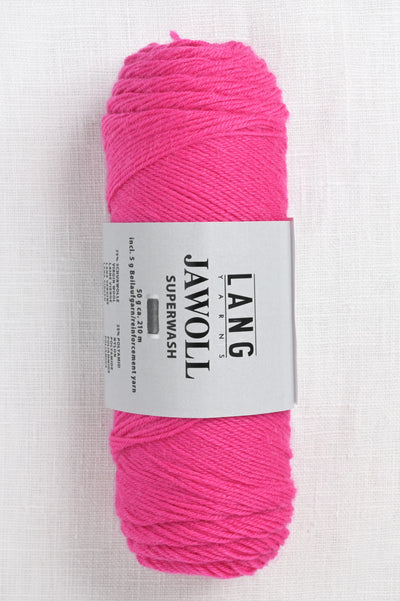 lang yarns jawoll 184 hot pink