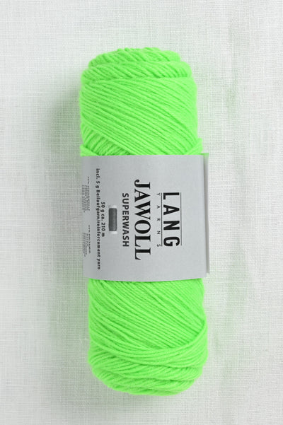 lang yarns jawoll 316 fluorescent green