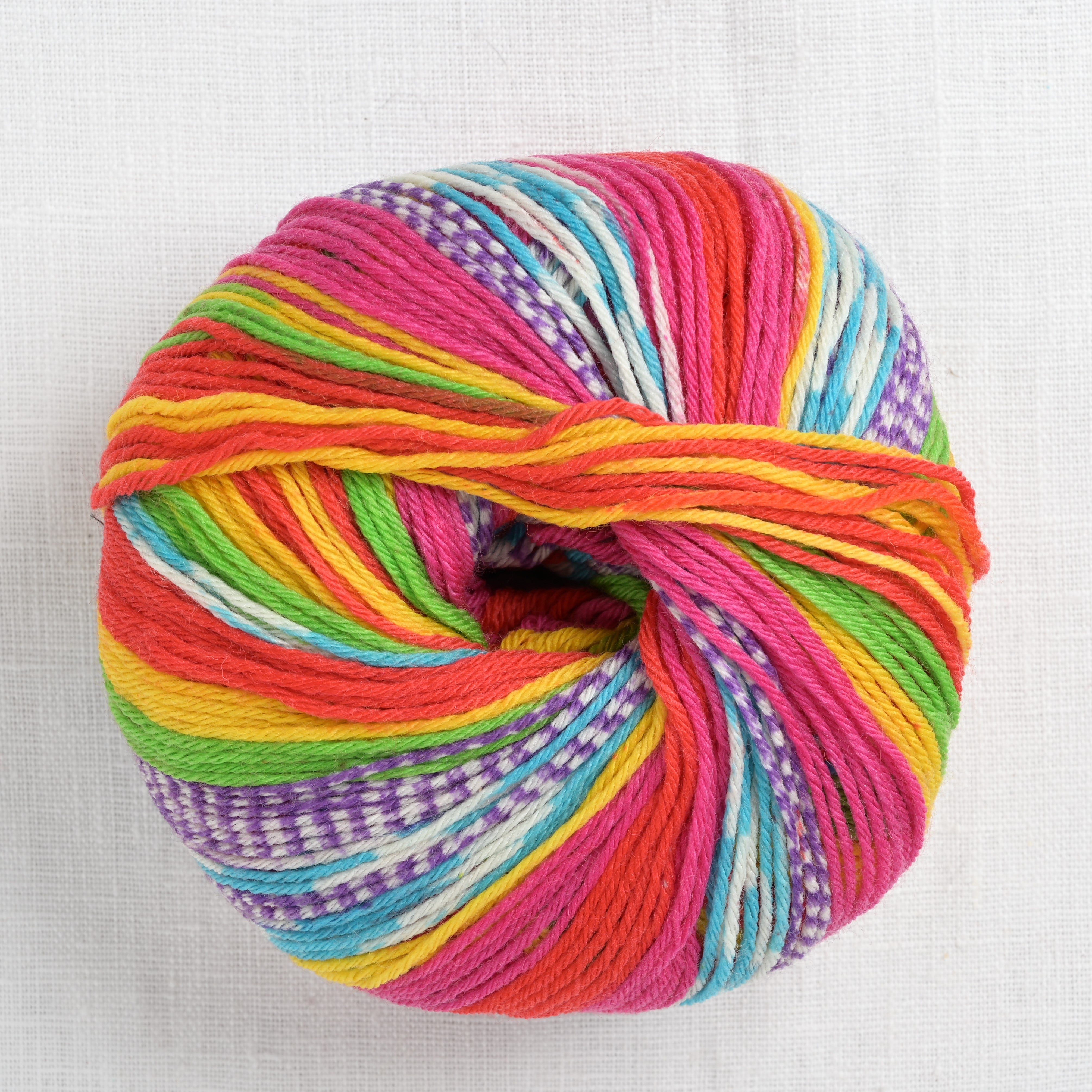 Lang Yarns Merino 200 Bebe Color 313 Rainbow Bold Colorwork Print – Wool  and Company