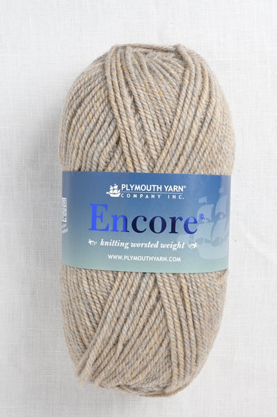 plymouth encore worsted 1415 fawn mix