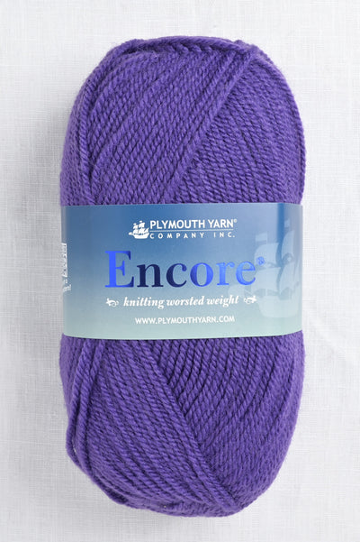 plymouth encore worsted 1606 purple bell