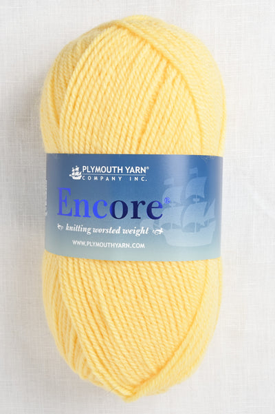 plymouth encore worsted 215 yellow