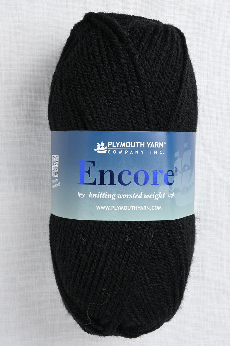 plymouth encore worsted 217 black