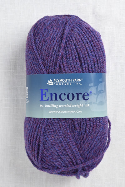 plymouth encore worsted 2426 ivy blue mix