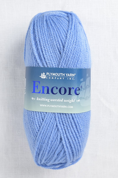plymouth encore worsted 471 blue hydrangea