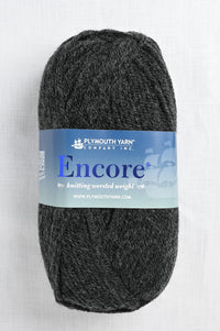 plymouth encore worsted 520 night grey heather