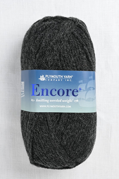 plymouth encore worsted 520 night grey heather