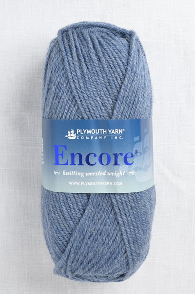 plymouth encore worsted 685 denim heather