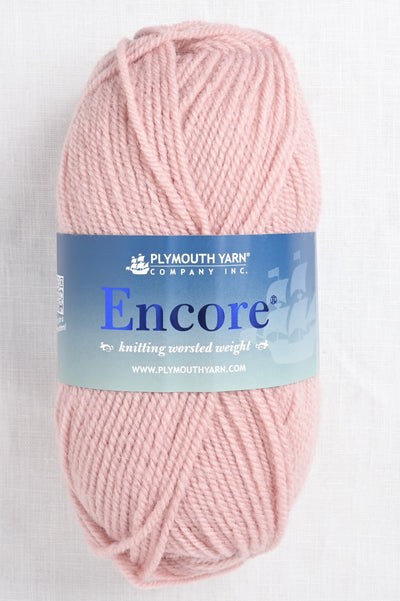 plymouth encore worsted 9858 petal pink