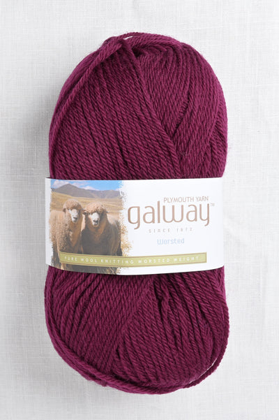 plymouth galway worsted 193 boysenberry
