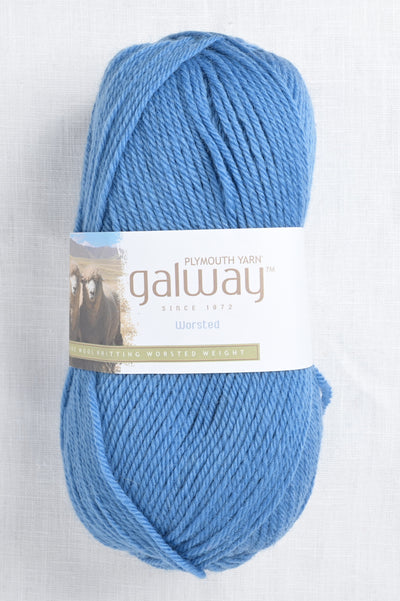 plymouth galway worsted 206 colonial blue