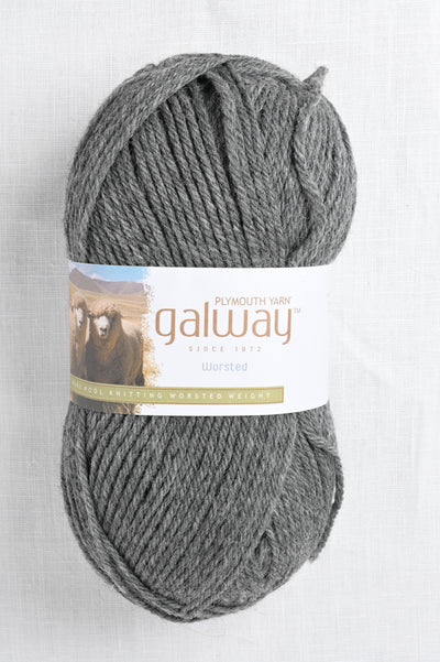 plymouth galway worsted 751 medium grey heather