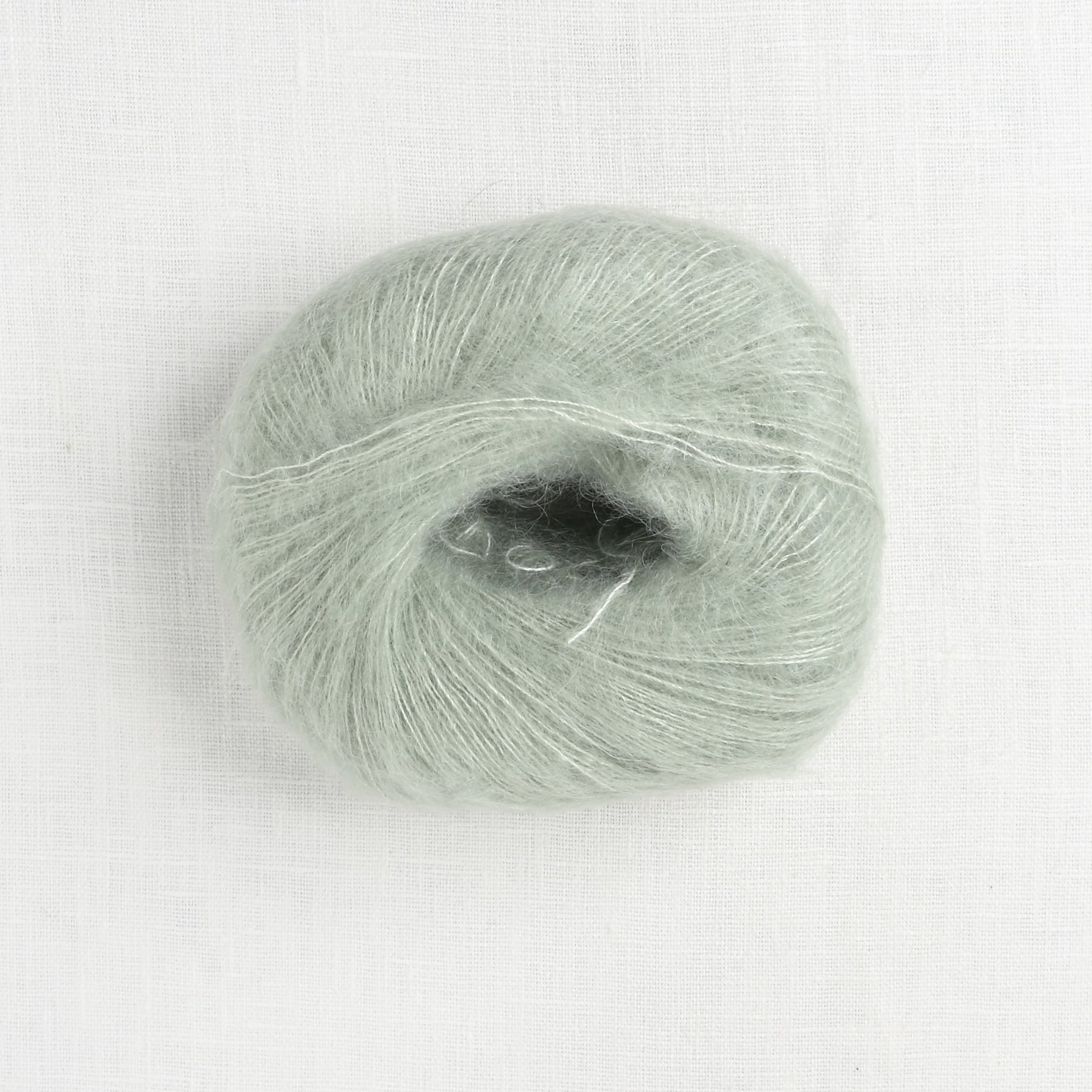 Dusty Company Green Mohair Wool Light – Garn Silk Tynn 8521 and Sandnes