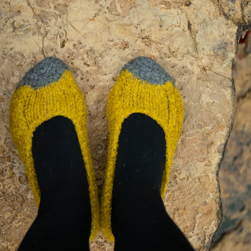 Felted Slipper Help Along