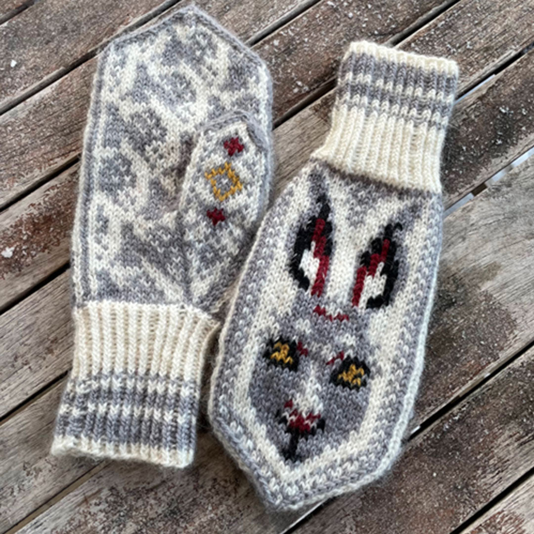 Rabbit Mittens Stranded Colorwork Help Along – Wool and Company