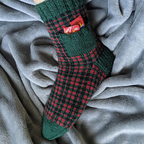 Plaid Pocket Socks
