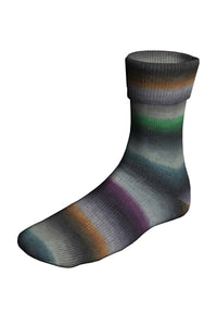 Lang Yarns Super Soxx Silk 466 Thursday swatch