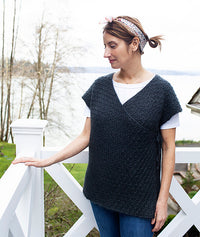 Wrap & Tie Apron Vest by Churchmouse Yarns and Teas