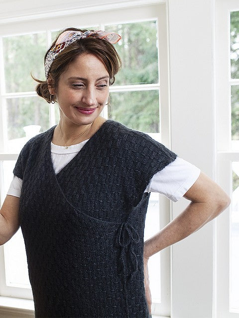 Wrap & Tie Apron Vest by Churchmouse Yarns and Teas