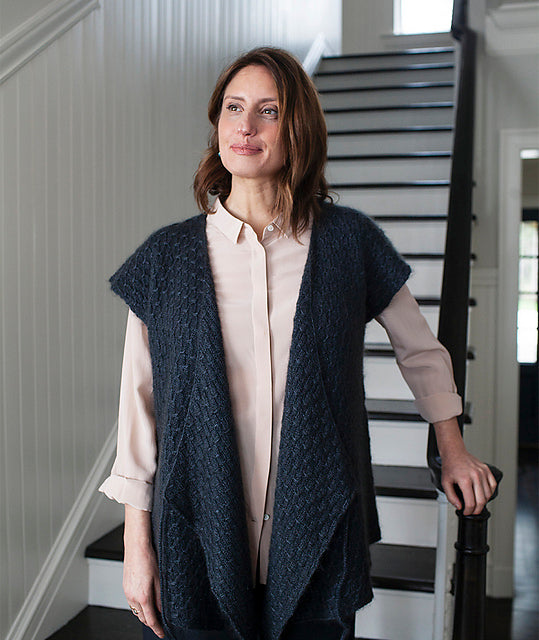 Wrap & Tie Apron Vest by Churchmouse Yarns and Teas