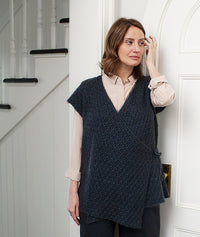 Wrap & Tie Apron Vest by Churchmouse Yarns and Teas