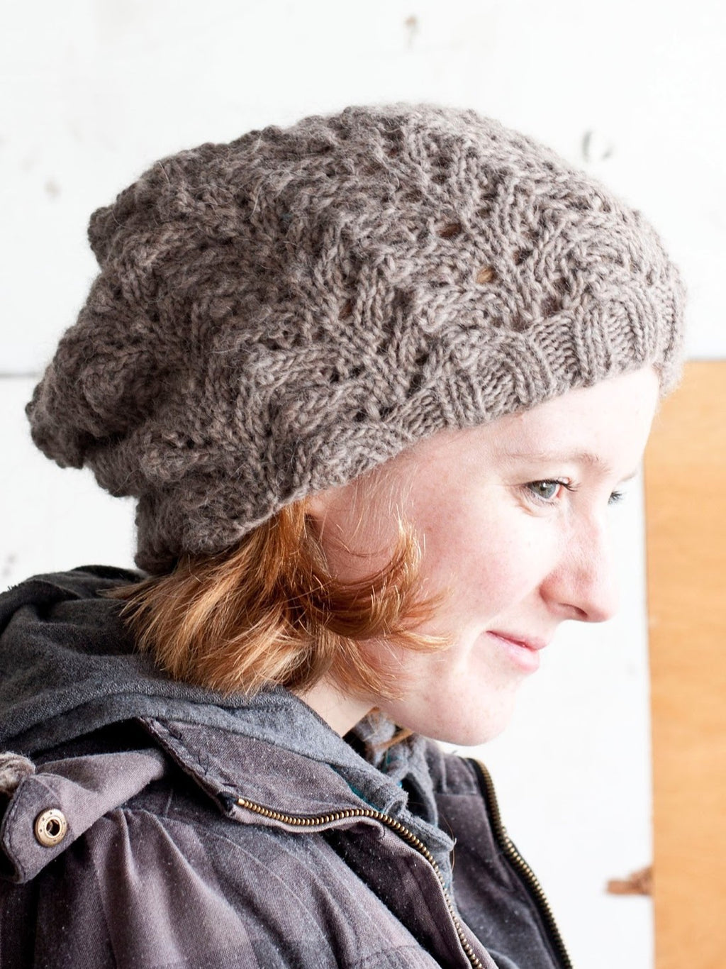 Fishtail Lace Slouch Hat by Shannon Dunbabin