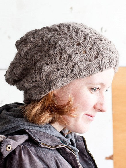 Fishtail Lace Slouch Hat by Shannon Dunbabin