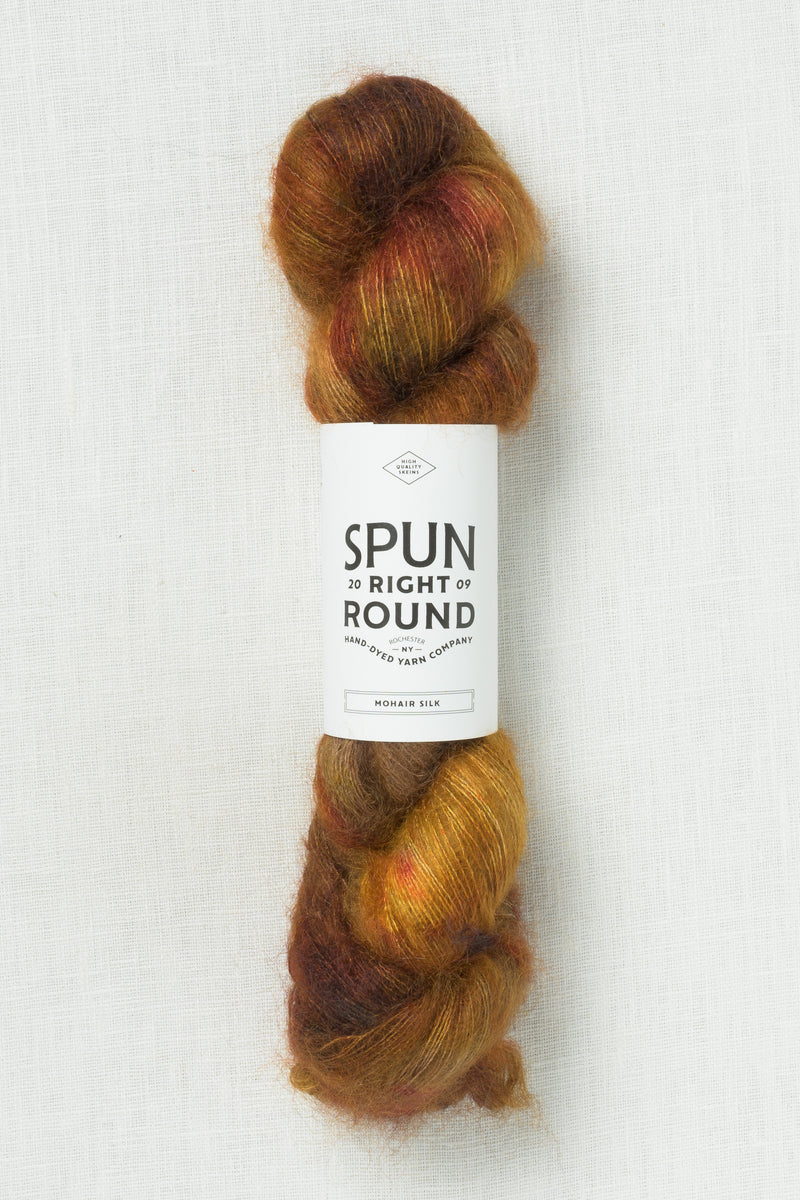 Spun Right Round Mohair Silk Lace Maple