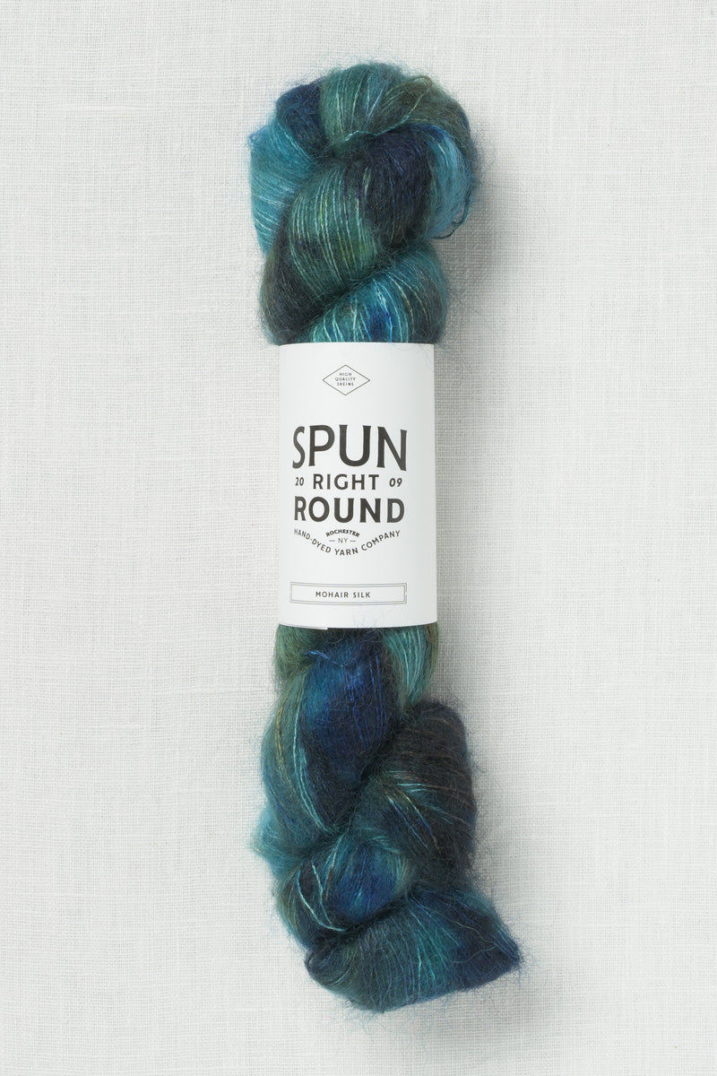 Spun Right Round Mohair Silk Lace Lagoon