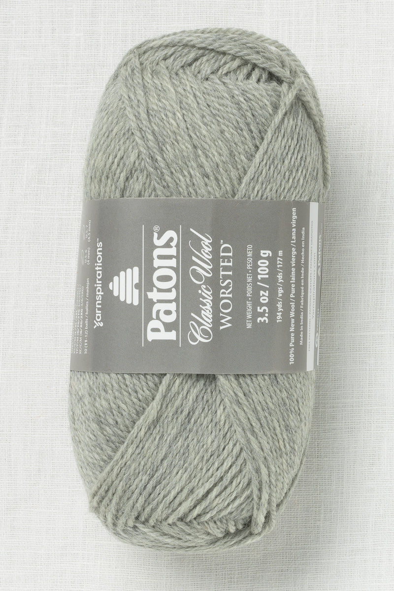 Patons Classic Wool Worsted Gray Mix