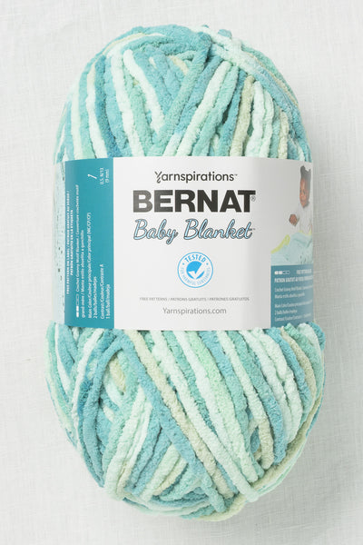 Bernat Baby Blanket Big Ball Baby Blue Green